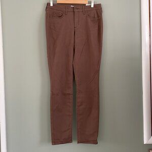 Sonoma Skinny NWT Mid-Rise Women's 6 S Brown Pants W-28" L-35" Inseam 26"